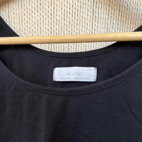 OAK + Fort Crop Tank Top Black - Picture 3 of 3